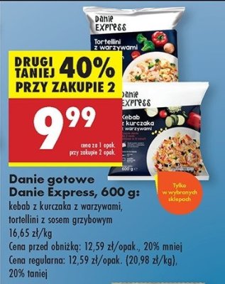 Kebab z kurczaka z warzywami Danie express promocja