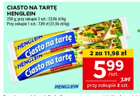 Ciasto na tartę Henglein promocja