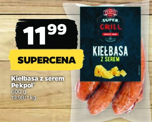 Kie艂basa z serem Pekpol super grill promocja