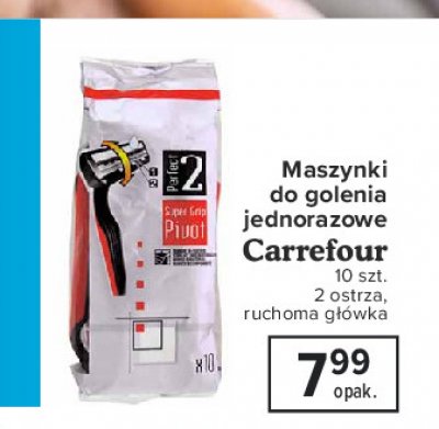 Maszynka do golenia podwójne ostrze Carrefour promocja