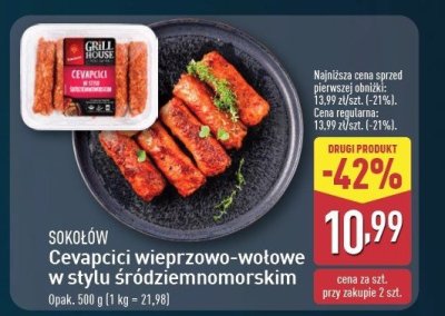 Cevapcici w stylu śródziemnomorskim Sokołów grill house promocja