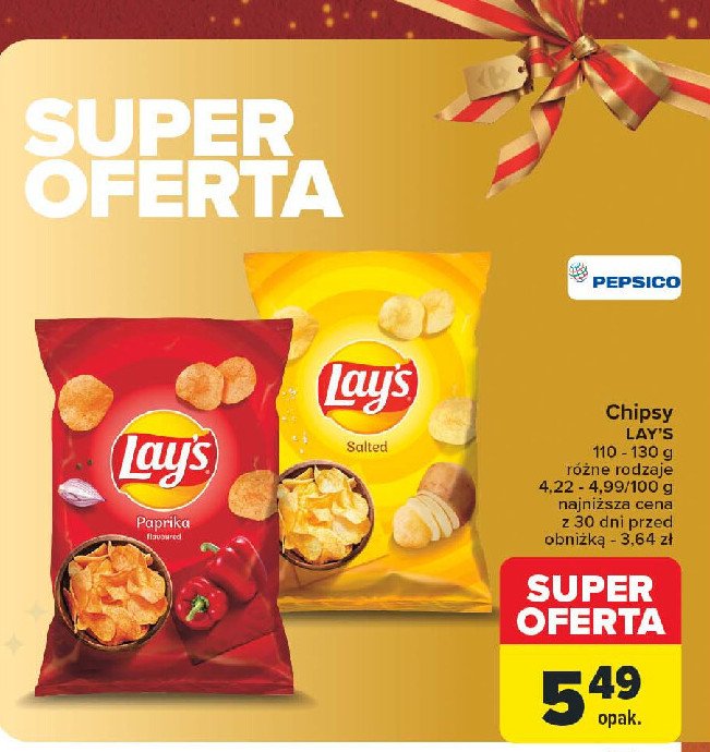 Chipsy paprykowe Lay's Frito lay lay's promocja w Carrefour Market