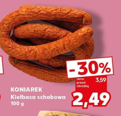 Kiełbasa schabowa KONIAREK promocja w Kaufland