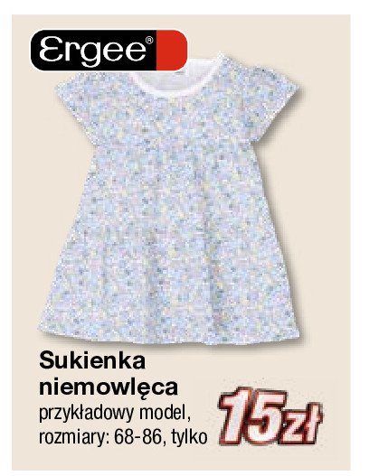 Sukienka niemowlęca rozm. 68-86 Ergee promocja