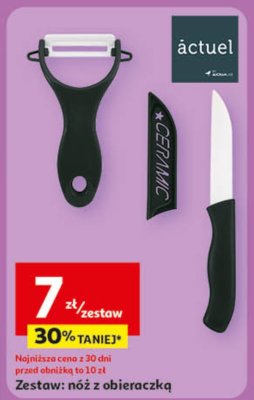 Nóż z obieraczką Actuel promocja w Auchan
