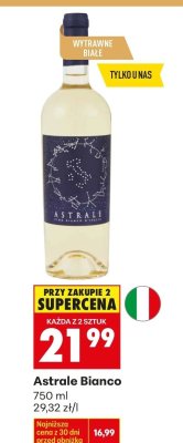 Wino białe Astrale Bianco promocja w Biedronka
