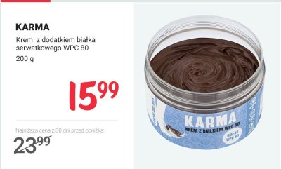 Krem z dodatkiem białka serwatkowego WPC 80 promocja w Rossmann