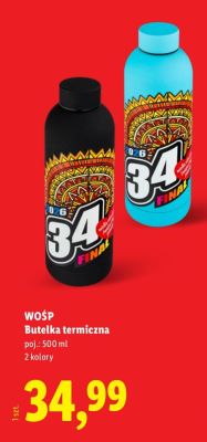 Butelka termiczna WOŚP 500 ml promocja w Lidl