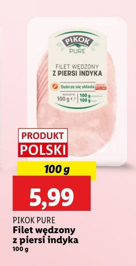 Filet w臋dzony z piersi indyka Pikok pure promocja