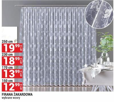 Firana żakardowa 150 cm promocja w Merkury Market