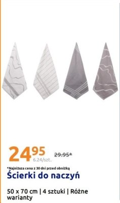Ścierki do naczyń 4 szt. promocja w Action