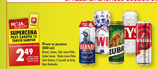 Piwo Tyskie Gronie promocja w Biedronka