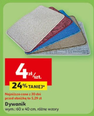 Dywanik wym.: 60 x 40 cm, różne wzory promocja w Auchan