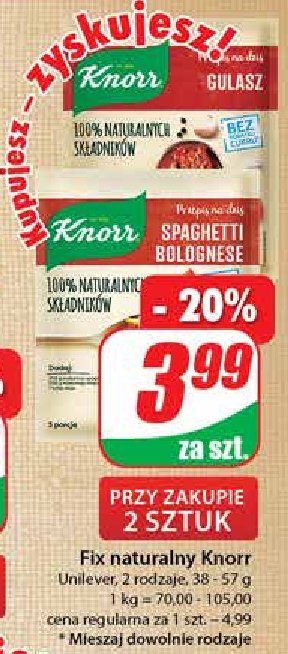 Gulasz Knorr naturalnie smaczne promocja