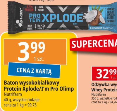 Baton proteinowy xplode kokos Olimp sport nutrition promocja