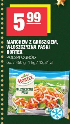 Marchew z groszkiem, mieszzczyna pąski Hortex Polski Ogród promocja w SPAR