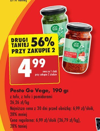 Pesto z tofu Govege promocja