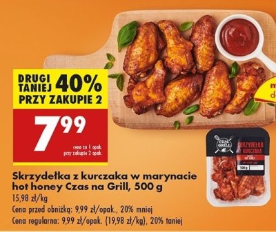 Skrzyde艂ka z kurczaka w marynacie hot honey Czas na grill promocja