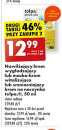 Krem do twarzy nawilżająco-wygładzający Tołpa green oils promocja