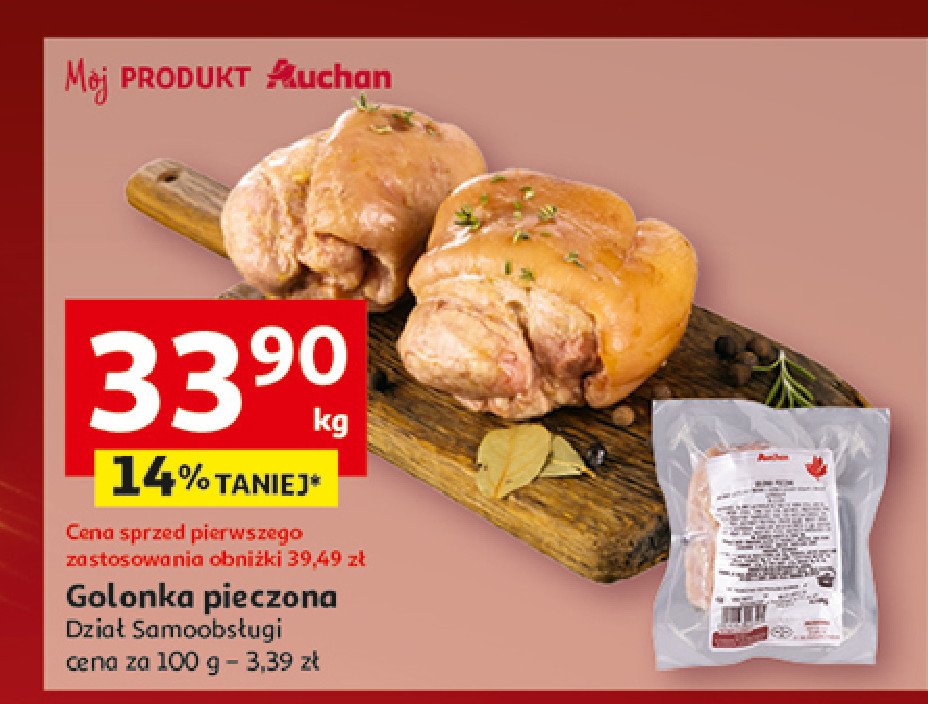 Golonka pieczona Auchan różnorodne (logo czerwone) promocja