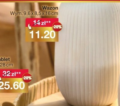 Wazon Wym.9.6x8.5x16cm promocja w Woolworth