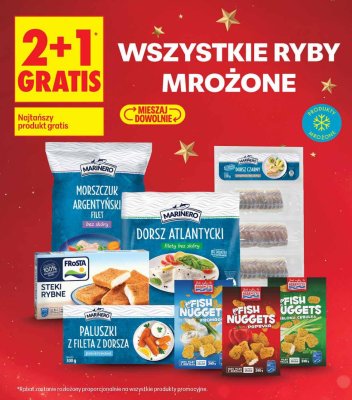 Wszystkie ryby mrożone 2+1 gratis promocja w Biedronka