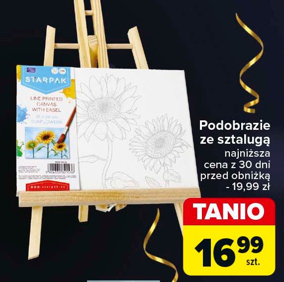 Podobrazie ze sztalugą Starpak promocja w Carrefour Market