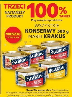 Konserwy 300g marki Krakus wszystkie promocja w Kaufland