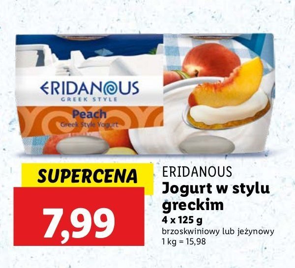 Jogurt grecki z jeżyną Eridanous promocja w Lidl