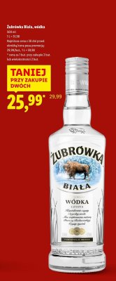 Wódka Żubrówka Biała 0,5 l promocja
