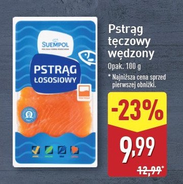 Pstrąg łososiowy wędzony Suempol promocja