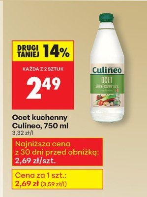 Ocet kuchenny Culineo, 750 ml promocja w Biedronka