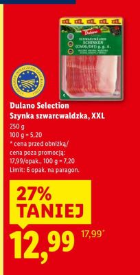 Szynka szwarcwaldzka, XXL promocja w Lidl