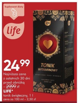 Tonik świąteczny LIFE promocja w Super-Pharm