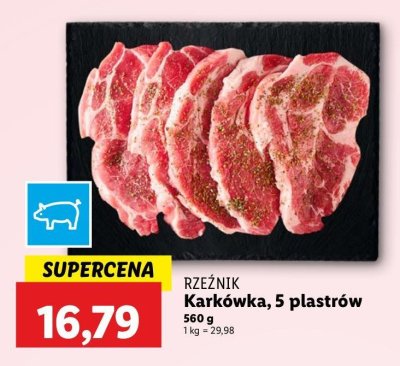 Kark贸wka wieprzowa bez ko艣ci w plastrach Rze藕nik codzienna dostawa promocja