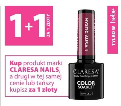 Lakier hybrydowy Claresa Nails Color Soak-Off promocja w Hebe