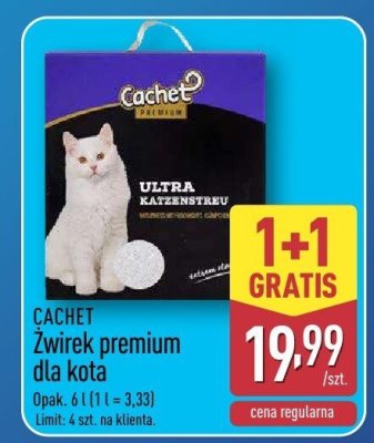 Żwirek premium dla kota  promocja w Aldi