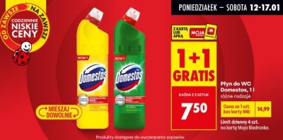 Płyn do WC, różne rodzaje promocja w Biedronka