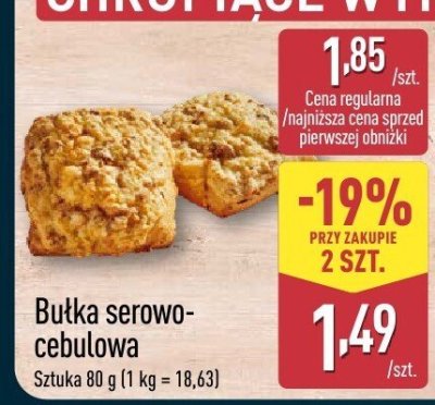 Bułka serowo-cebulowa promocja w Aldi