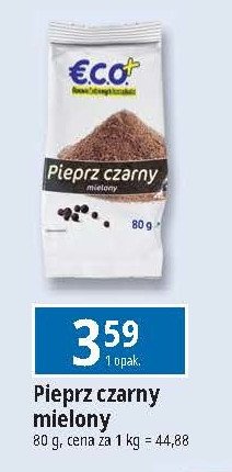 Pieprz czarny mielony Eco+ promocja