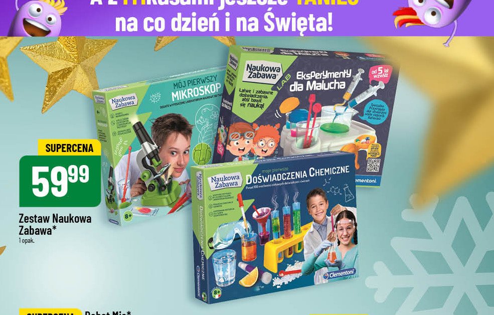 Naukowa zabawa - mój pierwszy mikroskop Clementoni promocja w POLOmarket