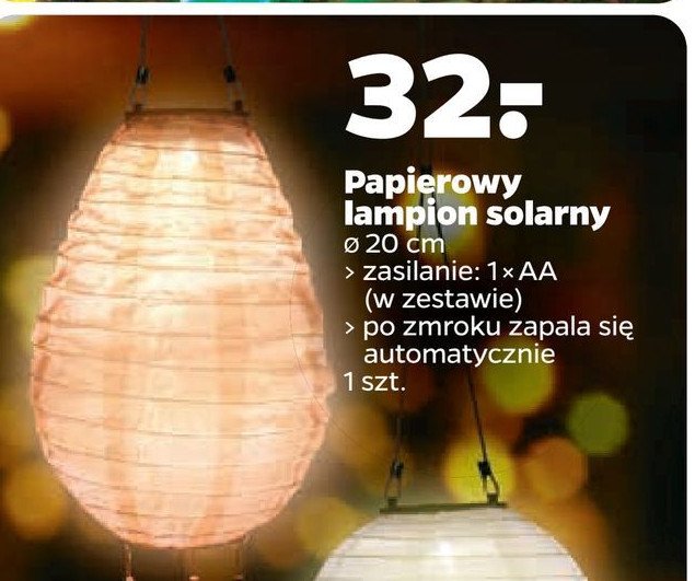 Lampion solarny śr. 20 cm promocja