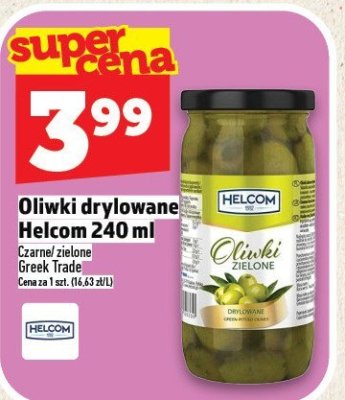 Oliwki drylowane Helcom 240 ml Grecki zielone Greek Trade promocja w TOPAZ