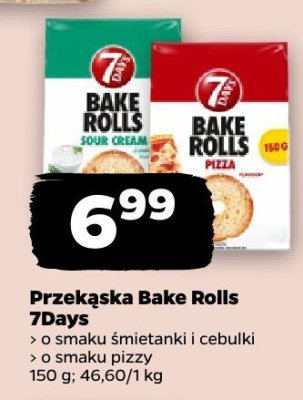 Przekąska Bake Rolls o smaku pizzy promocja w Netto
