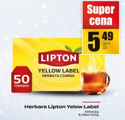 Herbata Lipton Yellow Label promocja w Supeco