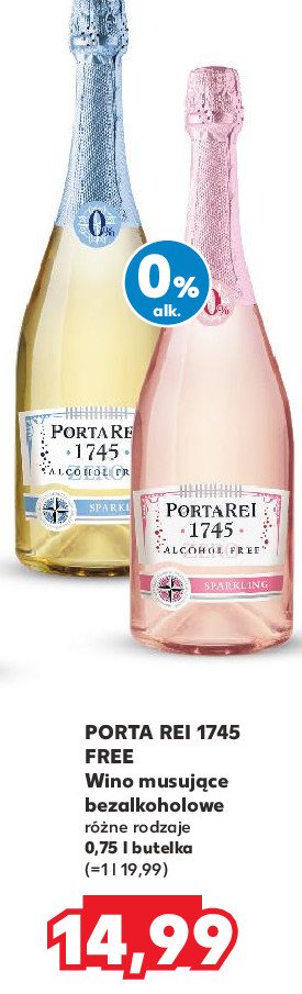 Wina Porta rei 1745 sparkling promocja w Kaufland