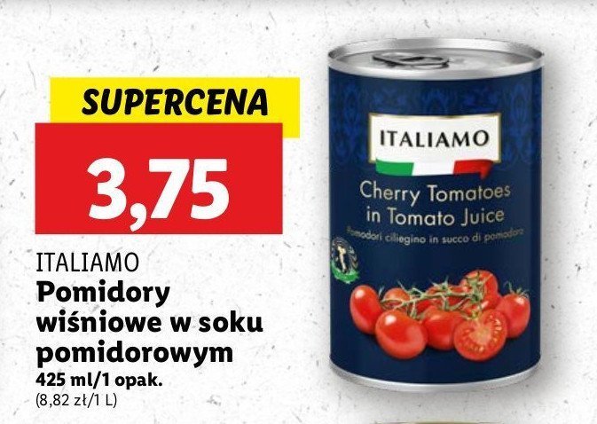 Pomidory krojone wiśniowe Italiamo promocja