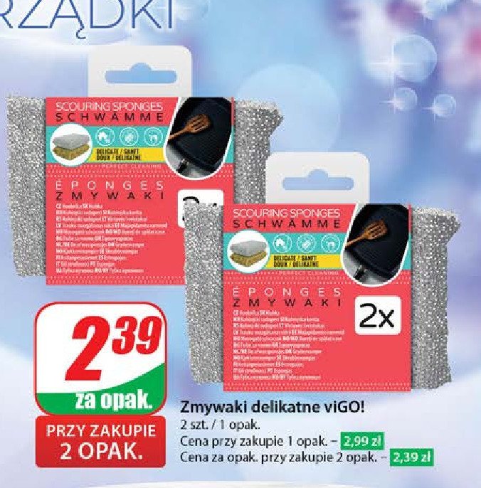 Zmywaki delikatne Vigo! promocja w Dino