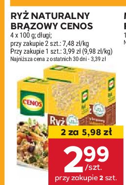 Ryż naturalny brązowy Cenos promocja