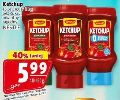 Ketchup łagodny pikantny bez cukru promocja w Prim Market